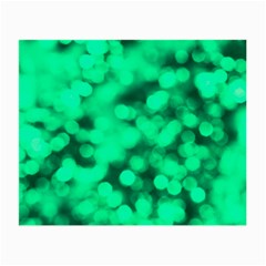 Light Reflections Abstract No10 Green Small Glasses Cloth (2 Sides) by DimitriosArt