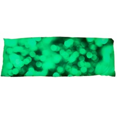 Light Reflections Abstract No10 Green Body Pillow Case (dakimakura) by DimitriosArt