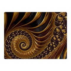 Shell Fractal In Brown Double Sided Flano Blanket (mini)  by SomethingForEveryone