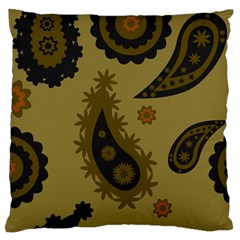 Floral Pattern Paisley Style Paisley Print  Doodle Background Large Cushion Case (one Side) by Eskimos