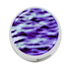 Purple  Waves Abstract Series No3 4-port Usb Hub (two Sides) by DimitriosArt