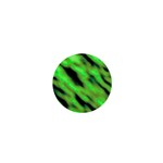 Green  Waves Abstract Series No7 1  Mini Buttons Front