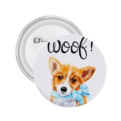 Welsh Corgi Pembrock With A Blue Bow 2 25  Buttons by ladynatali