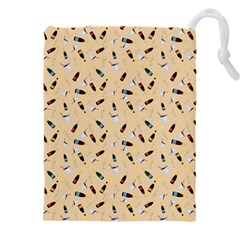 Festive Champagne Drawstring Pouch (4xl) by SychEva