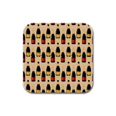 Champagne For The Holiday Rubber Square Coaster (4 Pack) by SychEva