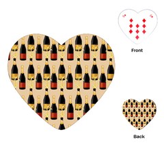Champagne For The Holiday Playing Cards Single Design (heart) by SychEva