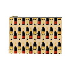 Champagne For The Holiday Cosmetic Bag (large) by SychEva