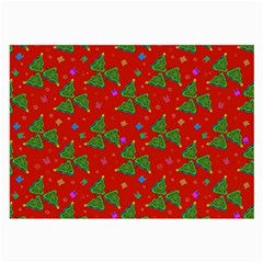 Christmas Trees Large Glasses Cloth (2 Sides) by SychEva