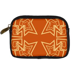 Abstract Pattern Geometric Backgrounds   Digital Camera Leather Case by Eskimos