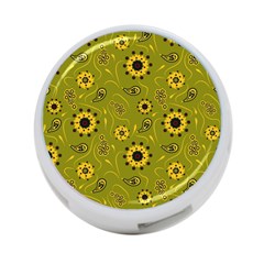 Floral Pattern Paisley Style  4-port Usb Hub (two Sides) by Eskimos