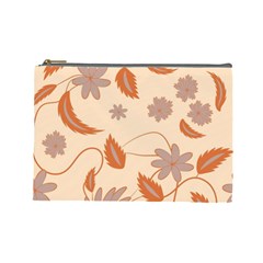 Folk Flowers Print Floral Pattern Ethnic Art Cosmetic Bag (large) by Eskimos