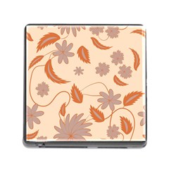 Folk Flowers Print Floral Pattern Ethnic Art Memory Card Reader (square 5 Slot)