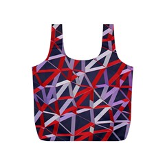 3d Lovely Geo Lines Vii Full Print Recycle Bag (s) by Uniqued