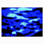 Blue Waves Abstract Series No11 Large Glasses Cloth (2 Sides) Front