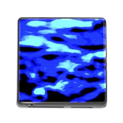 Blue Waves Abstract Series No11 Memory Card Reader (square 5 Slot) by DimitriosArt