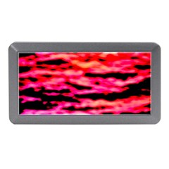 Red  Waves Abstract Series No15 Memory Card Reader (mini) by DimitriosArt