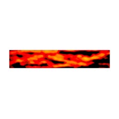 Red  Waves Abstract Series No17 Flano Scarf (mini) by DimitriosArt