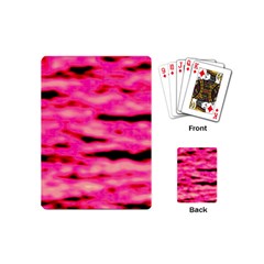 Rose  Waves Abstract Series No1 Playing Cards Single Design (mini) by DimitriosArt