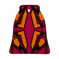 Abstract Geometric Design    Bell Ornament (two Sides) by Eskimos