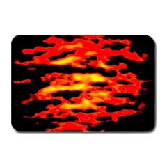 Red  Waves Abstract Series No17 Plate Mats by DimitriosArt