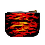 Red  Waves Abstract Series No17 Mini Coin Purse Back