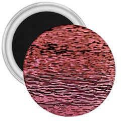 Pink  Waves Flow Series 2 3  Magnets by DimitriosArt