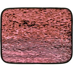 Pink  Waves Flow Series 2 Double Sided Fleece Blanket (mini)  by DimitriosArt