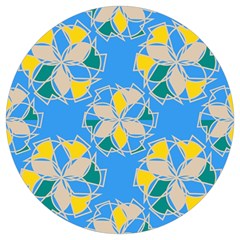 Abstract Pattern Geometric Backgrounds   Round Trivet by Eskimos