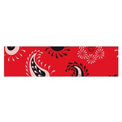 Floral Pattern Paisley Style Paisley Print   Satin Scarf (oblong) by Eskimos