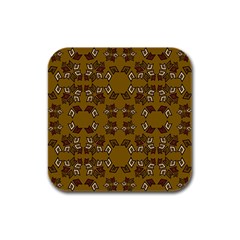Abstract Pattern Geometric Backgrounds   Rubber Square Coaster (4 Pack) by Eskimos