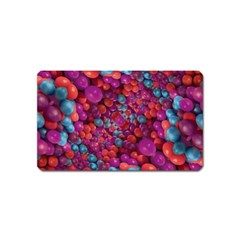 Colorful Spheres Motif Print Design Pattern Magnet (name Card) by dflcprintsclothing