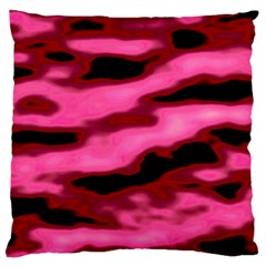 Pink  Waves Flow Series 3 Standard Flano Cushion Case (one Side) by DimitriosArt