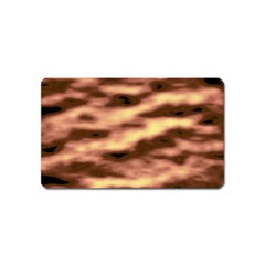 Gold Waves Flow Series 2 Magnet (name Card) by DimitriosArt
