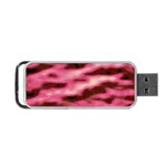 Pink  Waves Flow Series 6 Portable USB Flash (Two Sides) Back