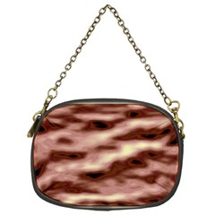 Pink  Waves Flow Series 7 Chain Purse (one Side) by DimitriosArt