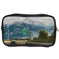 Landscape Highway Scene, Patras, Greece Toiletries Bag (one Side) by dflcprintsclothing