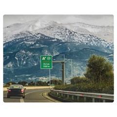 Landscape Highway Scene, Patras, Greece Double Sided Flano Blanket (medium)  by dflcprintsclothing