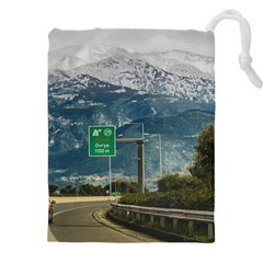 Landscape Highway Scene, Patras, Greece Drawstring Pouch (5xl) by dflcprintsclothing