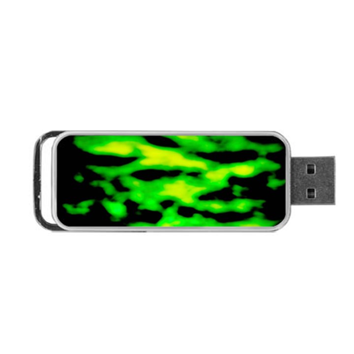 Green Waves Flow Series 3 Portable USB Flash (One Side)
