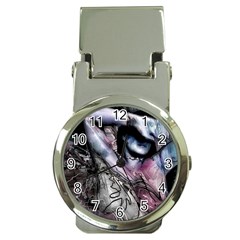 Watercolor Girl Money Clip Watches by MRNStudios