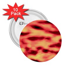 Red Waves Flow Series 4 2 25  Buttons (10 Pack)  by DimitriosArt