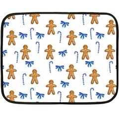 Gingerbread Man And Candy Fleece Blanket (mini) by SychEva
