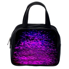 Magenta Waves Flow Series 1 Classic Handbag (one Side) by DimitriosArt