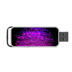 Magenta Waves Flow Series 1 Portable Usb Flash (one Side) by DimitriosArt