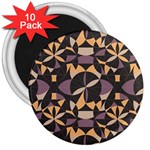 Abstract pattern geometric backgrounds   3  Magnets (10 pack) 