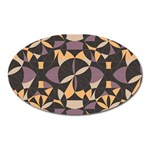 Abstract pattern geometric backgrounds   Oval Magnet