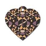 Abstract pattern geometric backgrounds   Dog Tag Heart (One Side)