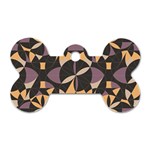 Abstract pattern geometric backgrounds   Dog Tag Bone (Two Sides)