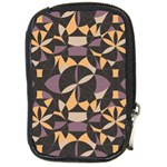 Abstract pattern geometric backgrounds   Compact Camera Leather Case