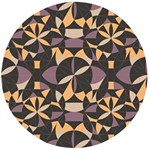 Abstract pattern geometric backgrounds   Wooden Bottle Opener (Round)